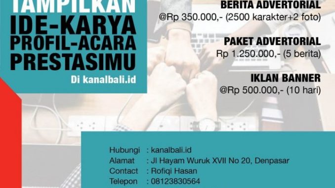 Panduan iklan di kanalbali,id terbaru