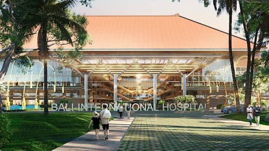 Bali Internasional hospital Maket bangunan RS Internatsional di KEK Kesehatan Sanur - IST