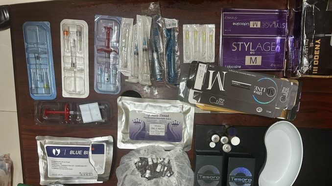 RUSIA Barang bukti alat kecantikan - IST