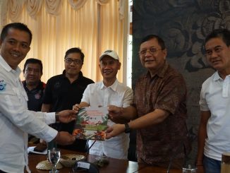 audiensi dari jajaran Pengprov IMI Bali yang diketuai oleh I Gusti Ngurah Anom di Ruang Rapat Rumah Jabatan Bupati Buleleng, Sabtu (8/3/2025).