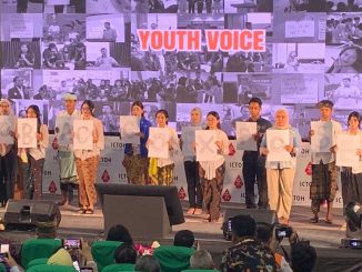 Pembacaan deklarasi Bali pada Konferensi Pengendalian Tembakau Indonesia (Indonesian Conference on Tobacco Control/ICTOH) 2025. Pemerintah diminta membtasi iklan rokok, Senin (26/5/2025) - RFH