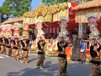 Uparangga Gebogan pada Peed Aya atau Pawai Pesta Kesenian Bali ke-47 tahun 2025, Sabtu ((21/6/2025) - kanalbali/Ayu Sulistyowati