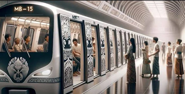 Ilutrasi Kereta LRT bawah tanah - Dok.SBDJ