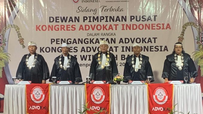 Pengangkatan advokat KAI di denpasar, Bali, Rabu ((4/6/2025) di Hotell Inna Veteran - RFH