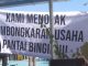 Penolakan warga atas pembongkaran bangunan di Pantai Bingin - IST