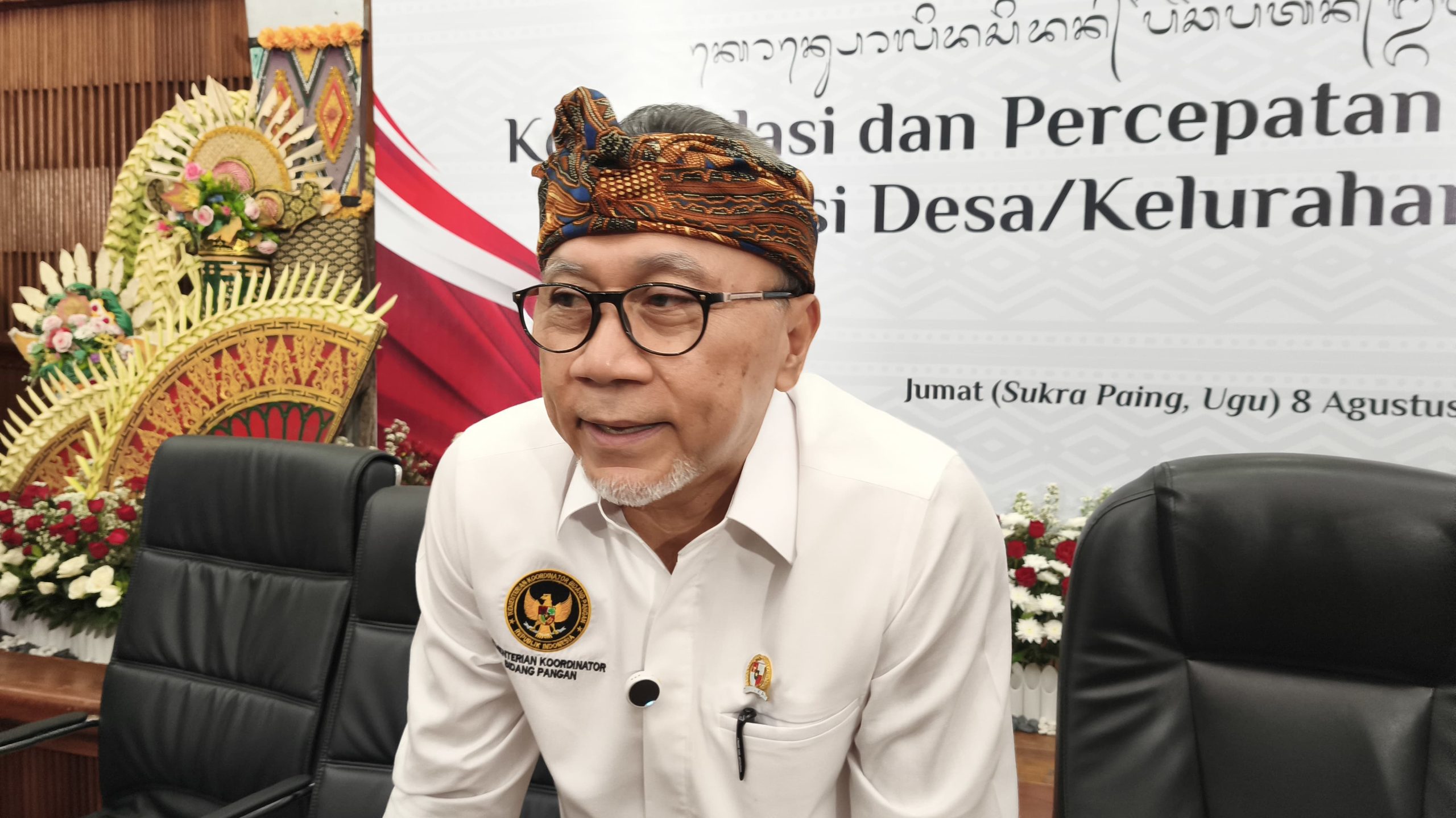 Menteri Koordinator Bidang Pangan Zulkifli Hasan - IST