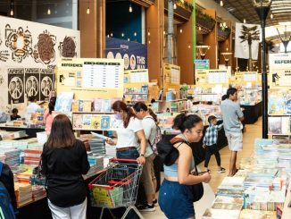Suasana di Big Bad Wolf (BBW) Books Bali 2025 di South Beach Corridor, Discovery Mall Bali dan akan terus berlangsung hingga 10 Agustus 2025 - IST