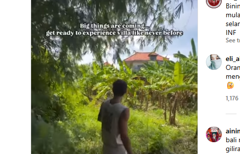 Screenshot video - Viral isu mantan tentara israel bkinin villa di Bali - IST