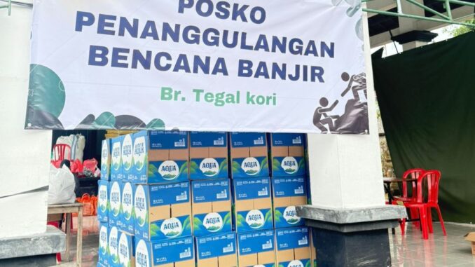 Posko bantuan AQUA untuk korban banjir di Bali - IST