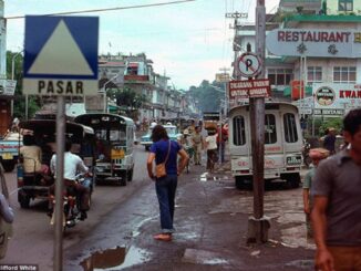 Foto kawasan Pasar Badung di tahun 70-an - IST