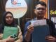 Ketua Bidang Advokasi YLBHI-LBH Bali Ignatius Rhadite, kanan menunjukkan bukti pelaporan intimidasi - IST