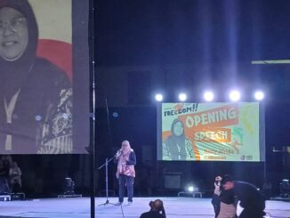 Ketua AJI Indonesia Nany Afrida saat pembukaan Festival Media 2025 - IST