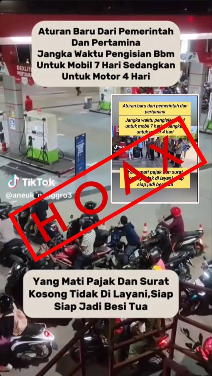 Hoaks terkait SPBU Pertamina - IST