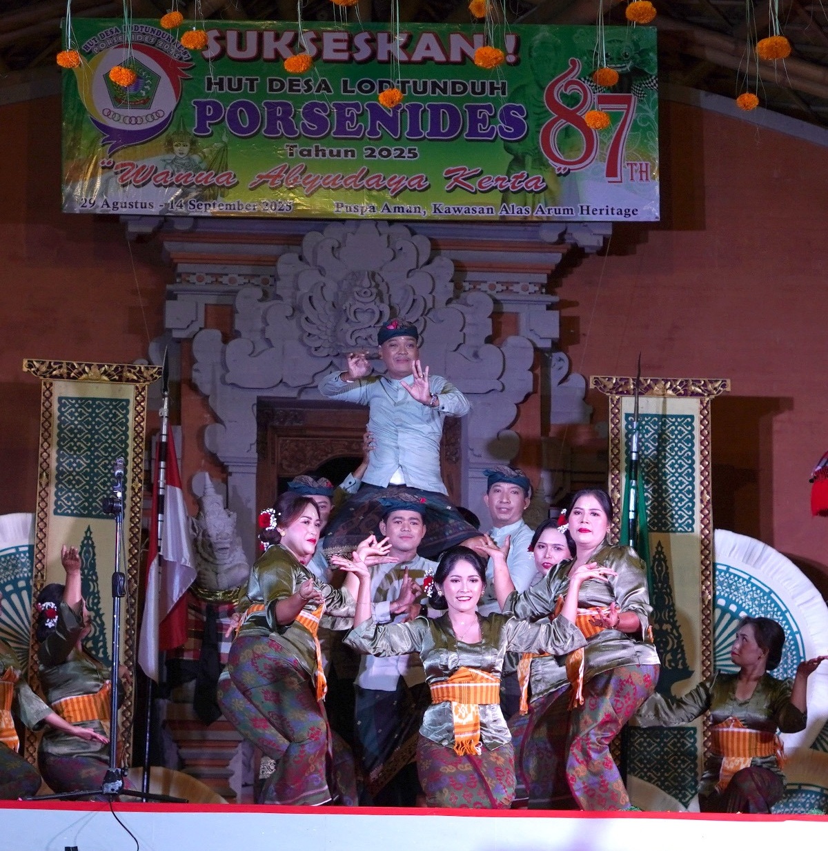 Pekan Seni dan Olahraga (Porseni) Desa Lodtunduh ke-87 yang digelar di Puspa Aman, Desa Wisata Alas Arum Heritage, Jumat (29/8) - IST