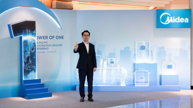 Mr. Zeal Jiang, President of Midea Asia Pacific pada event Midea's first regional dealer conference in Asia-Pacific Region - IST