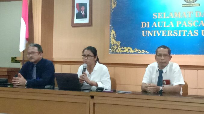 Jumpa pers juru bicara Unud terkait kematian mahasiswa - IST