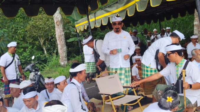  Ida Cokorda Mengwi XIII saat mempin upacara Wana Kerthi - IST