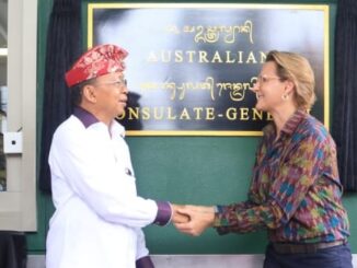 Gubernur Wayan Koster bersama Konsul Australa Jo Stevens - IST