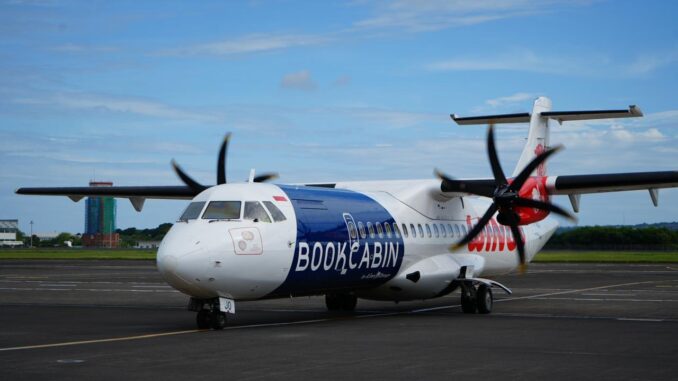 Wings Air mengoperasikan pesawat ATR 72-500/600 untuk rute Denpasar-Jember IST
