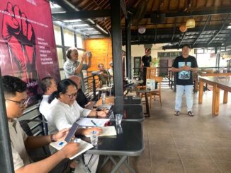 Penyampaian aspirasi petani pada peringatan hari HAM se-dunia di Bali - IST