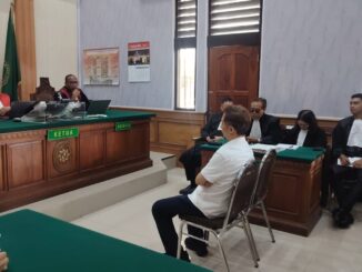 Budiman Tiang saat mengikuti sidang vonis kasus Umalas - IST