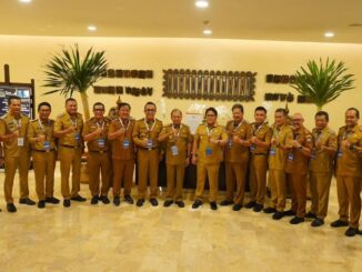 Bupati Wayan Adi Arnawa dan Wabup Bagus Alit Sucipta saat menghadiri Rakornas di Sentul International Convention Center, Bogor, Jawa Barat, Selasa (2/2) - IST