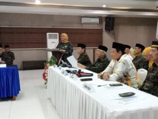 Ketua ICMI Orwil Bali, Ir. Hj. Farida Hanum Ritonga, M.Si saat memberikan sambutan pada Silakwil di Aula ITB STIKOM Bali, Sabtu (21/2/2026) - IST