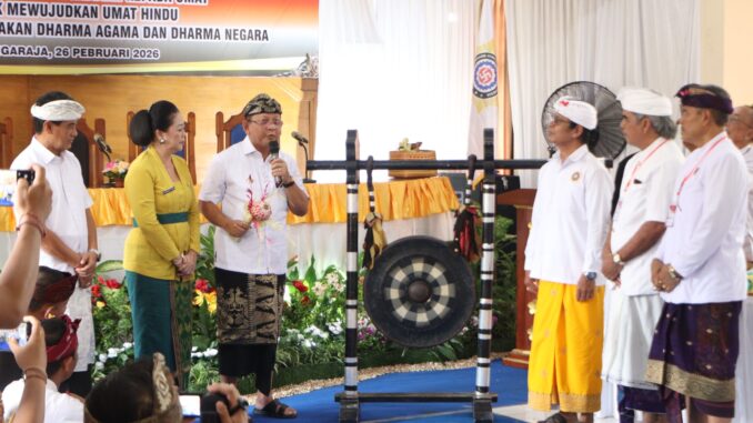 Pembukaan Lokasabha IX PHDI Buleleng di Universitas Panji Sakti Singaraja, Kamis (26/2). - IST