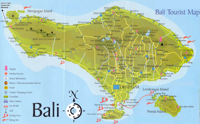 Foto: Peta Pulau Bali - IST