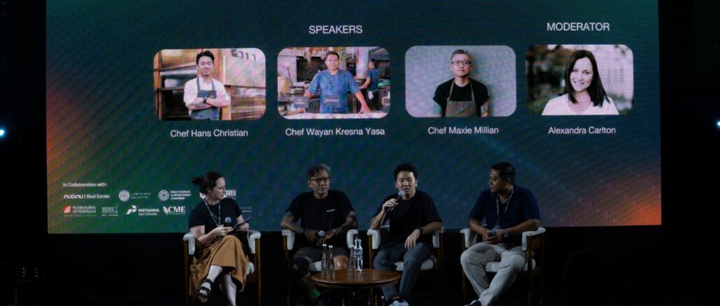 [Ki-Ka]: Alexandra Carlton, Chef Maxie Millian, Chef Hans Christian, Chef Wayan Kresna Yasa Kredit Foto: Nuanu Creative City