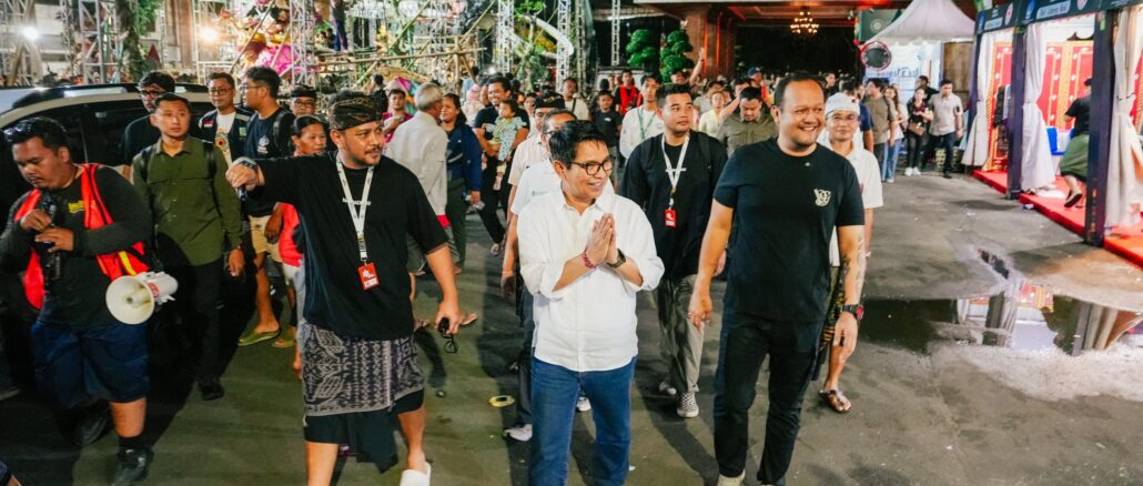 Bupati Wayan Adi Arnawa saat hadir di Badung Caka Fest Tahun 2026, Puspem Badung.