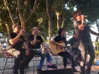 Donny Fattah (2 dari kiri) saat peluncuran vide klip memperingati 50 tahun God Bless - IST