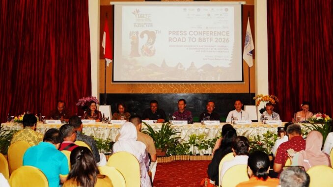Konferensi pers BBTF 2026 yang digelar pada Senin, 30 Maret 2026 di Bali Tropic Resort & Spa - IST