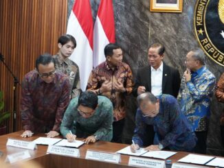 Penandatanganan PKS PSEL di Ruang Rapat Utama Lantai 3, Gedung Kementerian Koordinator Bidang Pangan, Jalan Imam Bonjol No.61, Jakarta Pusat, Selasa (21/4) - IST