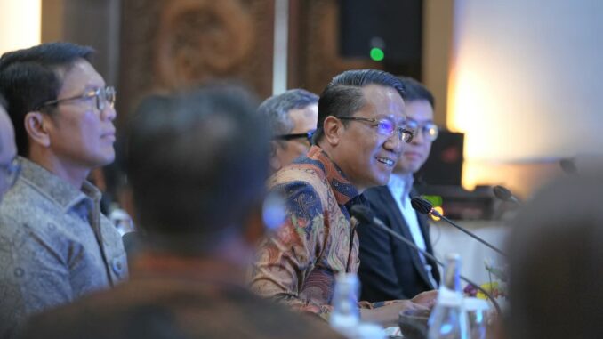 Menteri Hukum Supratman Andi Agtas ketika membuka The Asean CMO Forum 2026 di Bali, Jumaat 10 April. - IST