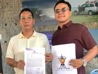 Saham Antonius Nainggolan (kiri) bersama Putu Yasa - IST