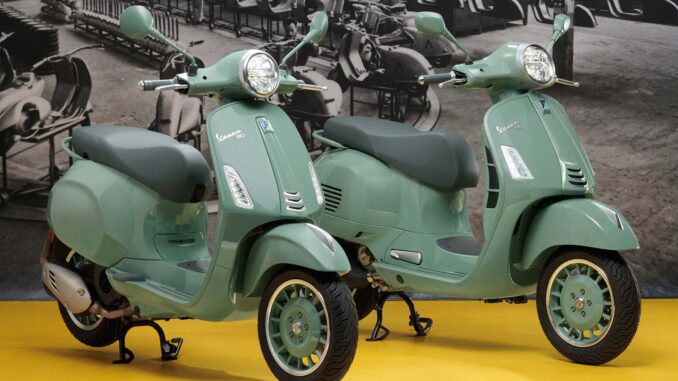 Edisi khusus Vespa 80th yang kini resmi tersedia di Indonesia. - IST