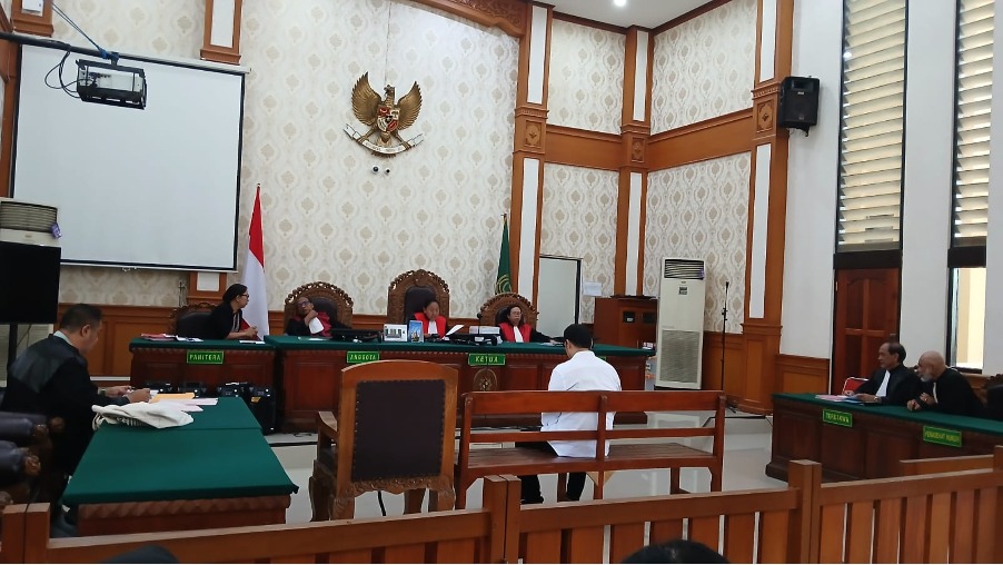 Suasana persidangan kasus TPPO di PN Denpasar - Foto; Ayu Sulistyowati