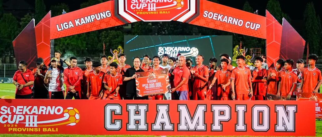 Liga Kampung Soekarno Cup III Tahun 2026 Provinsi Bali yang berlangsung di Stadion Ngurah Rai, Denpasar, Senin (25/5/2026). - IST