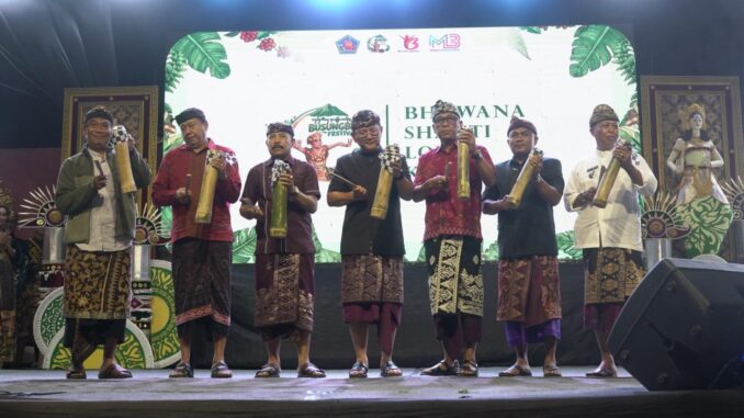 Pembukaan Busungbiu Festival, di Lapangan Busungbiu, Sabtu (16/5). - IST