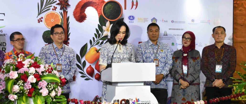 Menteri Widiyanti Putri Wardhana saat membuka Bali Travex padaBali & Beyond Travel Fair (BBTF) 2026, Jumat (29/5/2026). - IST