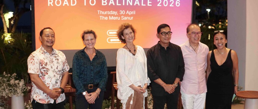 Pendiri sekaligus Festival Director Balinale, Deborah Gabinetti.(tengah) bersama sejumlah tamu kehormatan di acara Road to Balinale 2026 - IST
