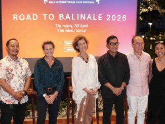 Pendiri sekaligus Festival Director Balinale, Deborah Gabinetti.(tengah) bersama sejumlah tamu kehormatan di acara Road to Balinale 2026 - IST