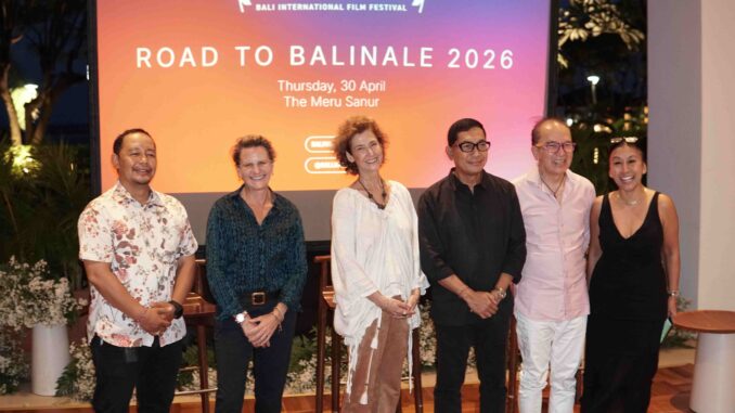 Pendiri sekaligus Festival Director Balinale, Deborah Gabinetti.(tengah) bersama sejumlah tamu kehormatan di acara Road to Balinale 2026 - IST