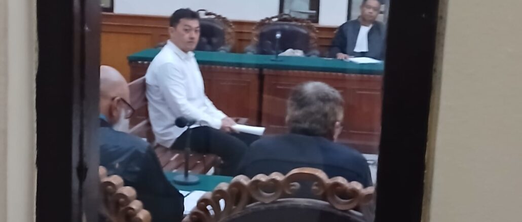 Suasana sidang TPPO di PN Denpasar - Ayu
