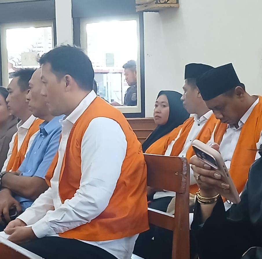 Para terdakwa kasus TPPO di PN Denpasar - Ayu