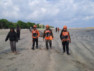 Pencarian tim Basarnas atas hilangnya dua anak di Pantai Kuta, Bali - IST