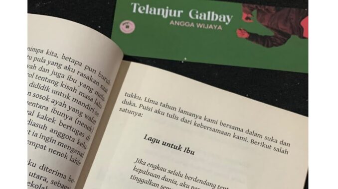 Puisi di kumpulan esai "Terlanjur Galbay" karya Angga Wijaya - IST