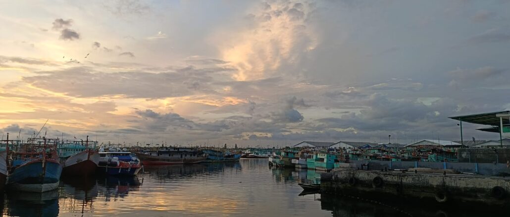 Suasana senja di Pelabuhan Benoa, Denpasar, Bali - IST