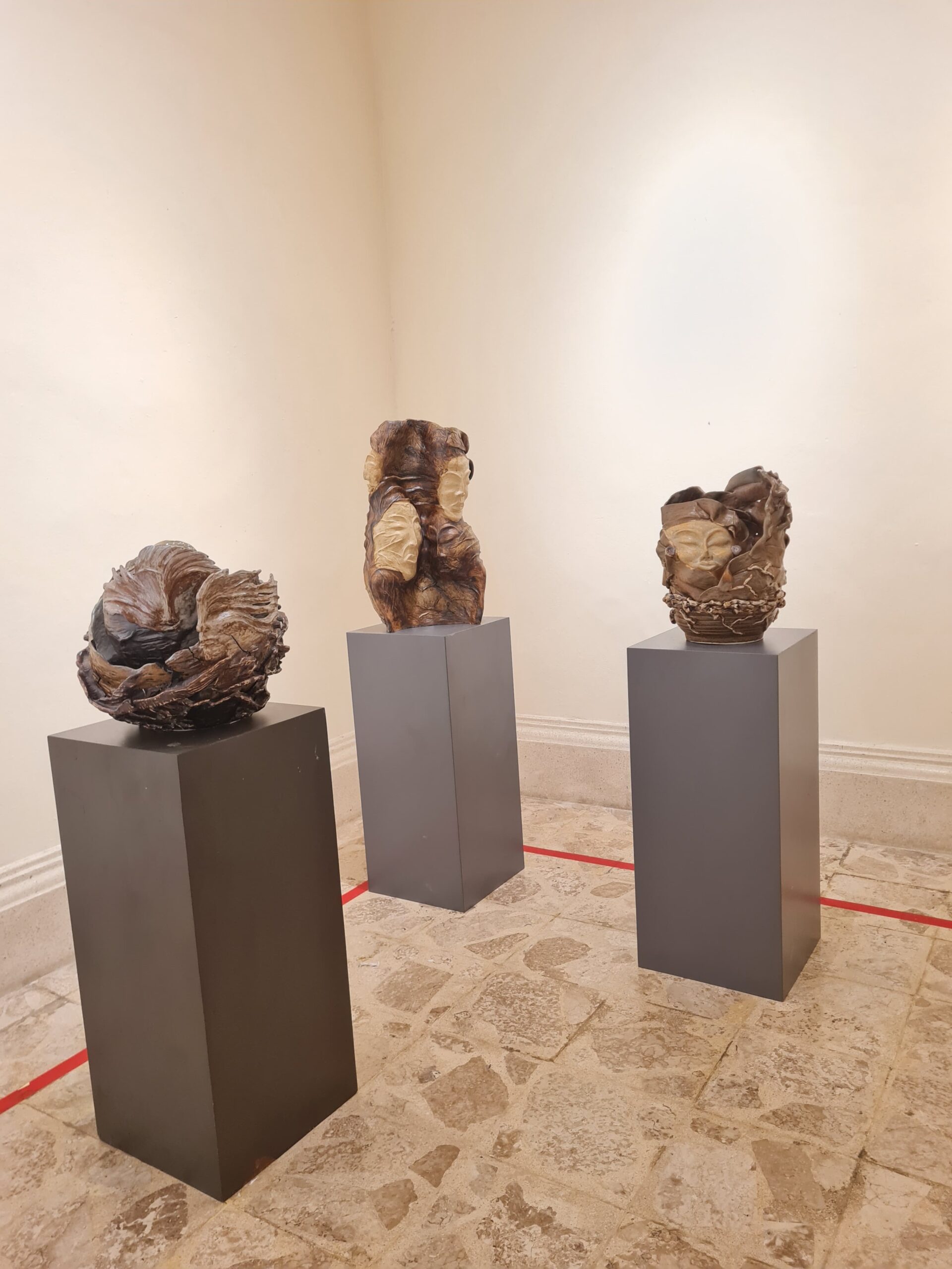 Karya keramik Ida Ayu Gede Artayani. dalam pameran bertajuk Genesis - IST